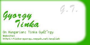 gyorgy tinka business card